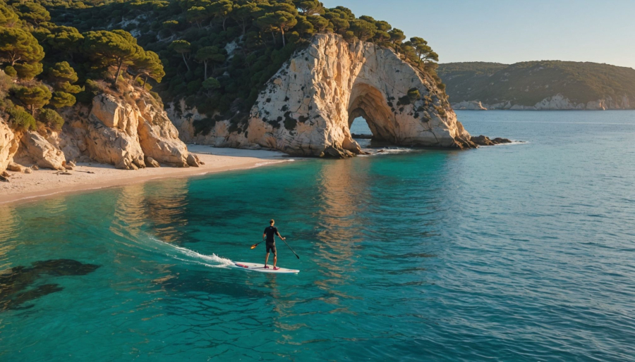 Explorer la presqu'île de giens en stand-up paddle